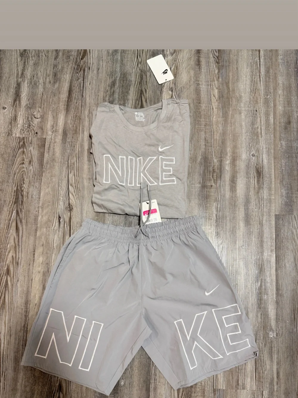 Nike Bright  Graphic Logo Tee and Shorts Set
